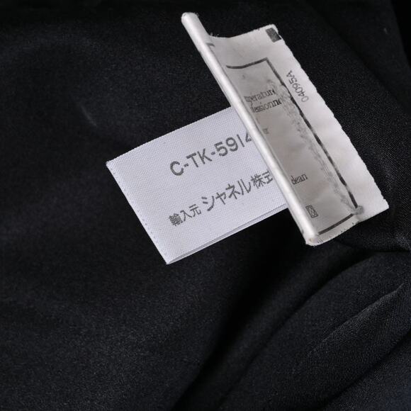 Authentic CHANEL CC 96P Black Wool Midi Dress Vintage 36 - Picture 8 of 8